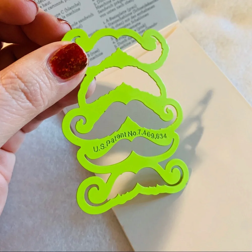 COPY - New Spellbinders furry mustache die cut scrapbook. Copy
